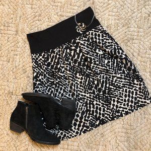 Animal print skirt